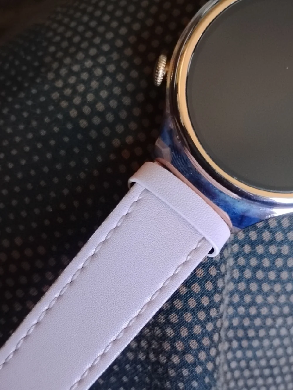 Smart Watch with Pink Band and Rose Gold Case